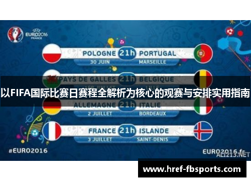 以FIFA国际比赛日赛程全解析为核心的观赛与安排实用指南